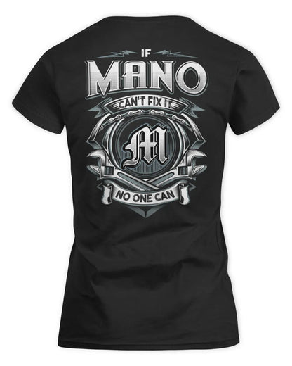 MANO AP81-K4-626 - Personalized Ahmed Quote Apparel “If Ahmed Can't Fix It, No One Can” - Women's Standard T-Shirt - Black