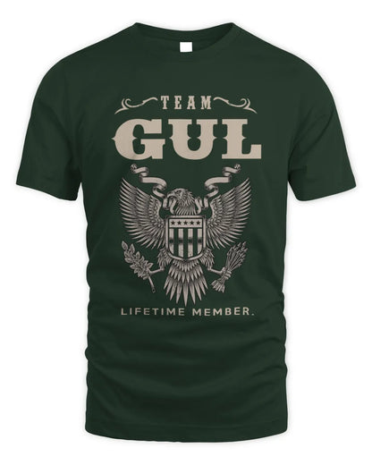 GUL TP06-K82 – Personalized Classic Style Apparel “Team NAME Lifetime Member” - Unisex Standard T-Shirt - Forest Green