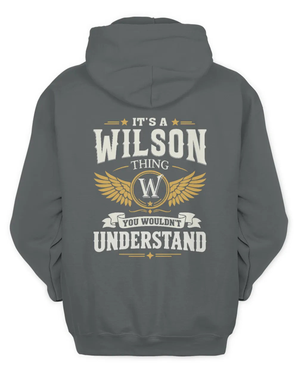 WILSON KT06-M008 It’s a [NAME] Thing – You Wouldn’t Understand | Personalized Vintage T-Shirt - Unisex Hoodie - Charcoal