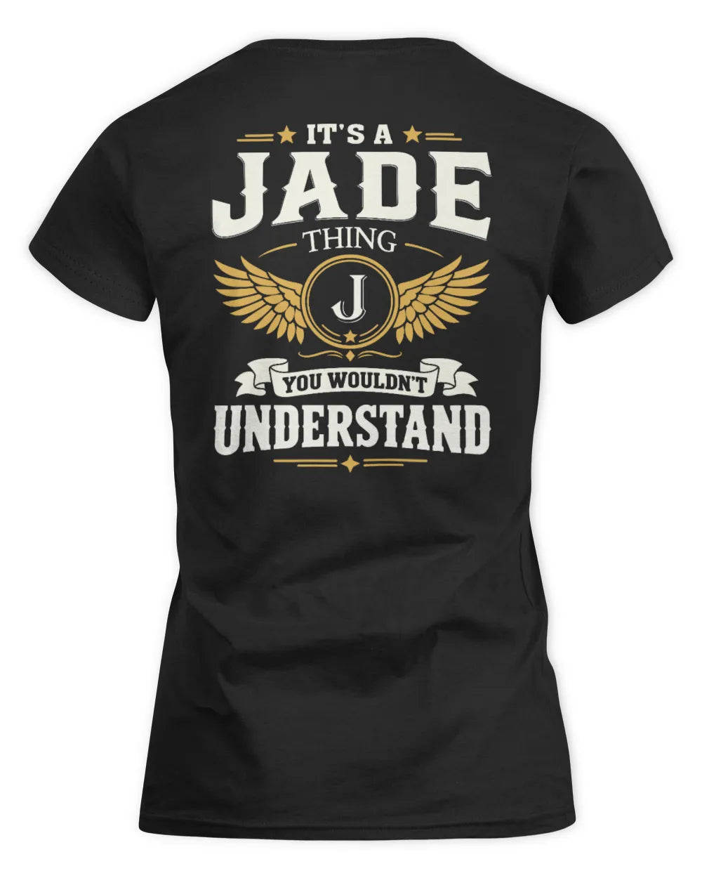 JADE KT06-M008 It’s a [NAME] Thing – You Wouldn’t Understand | Personalized Vintage T-Shirt - Women's Standard T-Shirt - Black