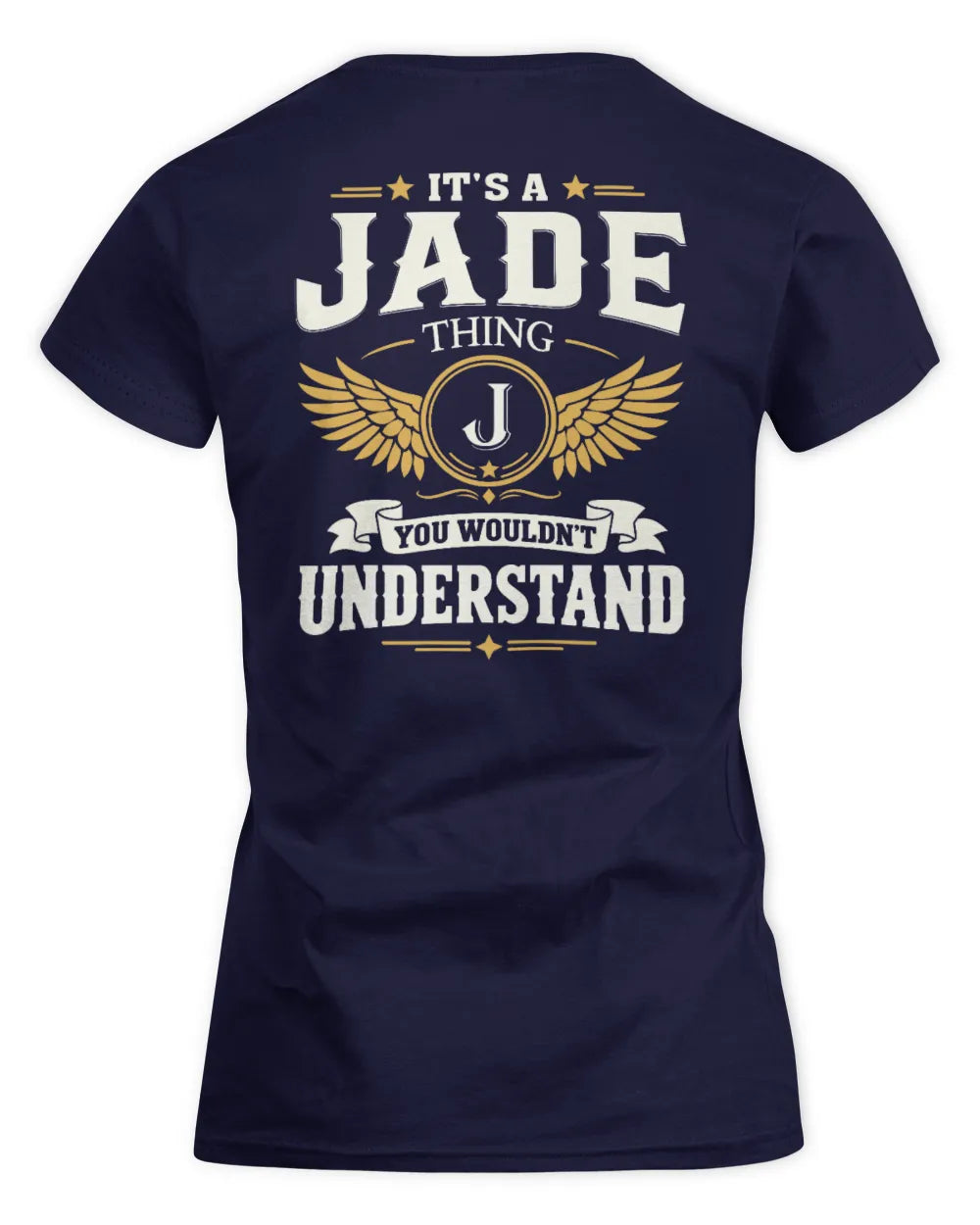JADE KT06-M008 It’s a [NAME] Thing – You Wouldn’t Understand | Personalized Vintage T-Shirt - Women's Standard T-Shirt - Navy
