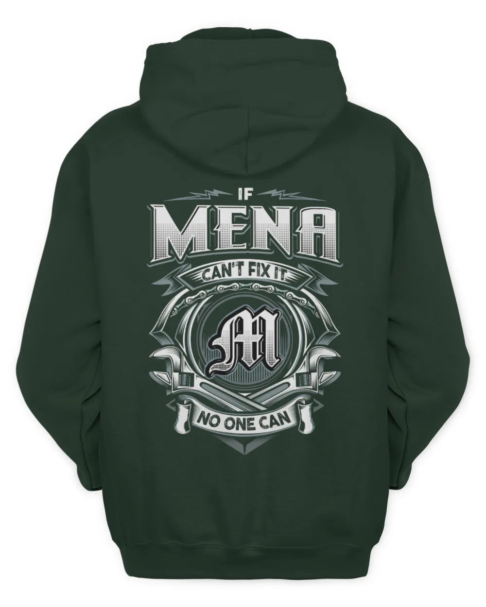 MENA AP81-K4-626 - Personalized Ahmed Quote Apparel “If Ahmed Can't Fix It, No One Can” - Unisex Hoodie - Forest Green