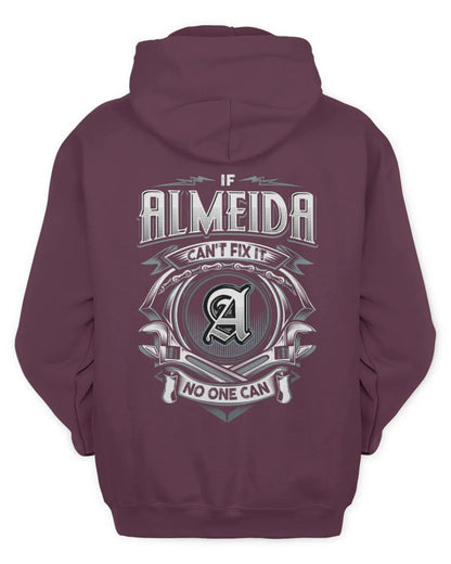 ALMEIDA AP81-K4-626 - Personalized Ahmed Quote Apparel “If Ahmed Can't Fix It, No One Can” - Unisex Hoodie - Maroon