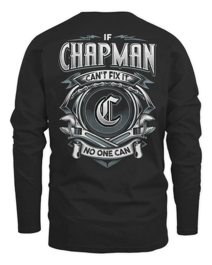 CHAPMAN AP81-K4-626 - Personalized Ahmed Quote Apparel “If Ahmed Can't Fix It, No One Can” - Men's Long Sleeved T-Shirt - Black