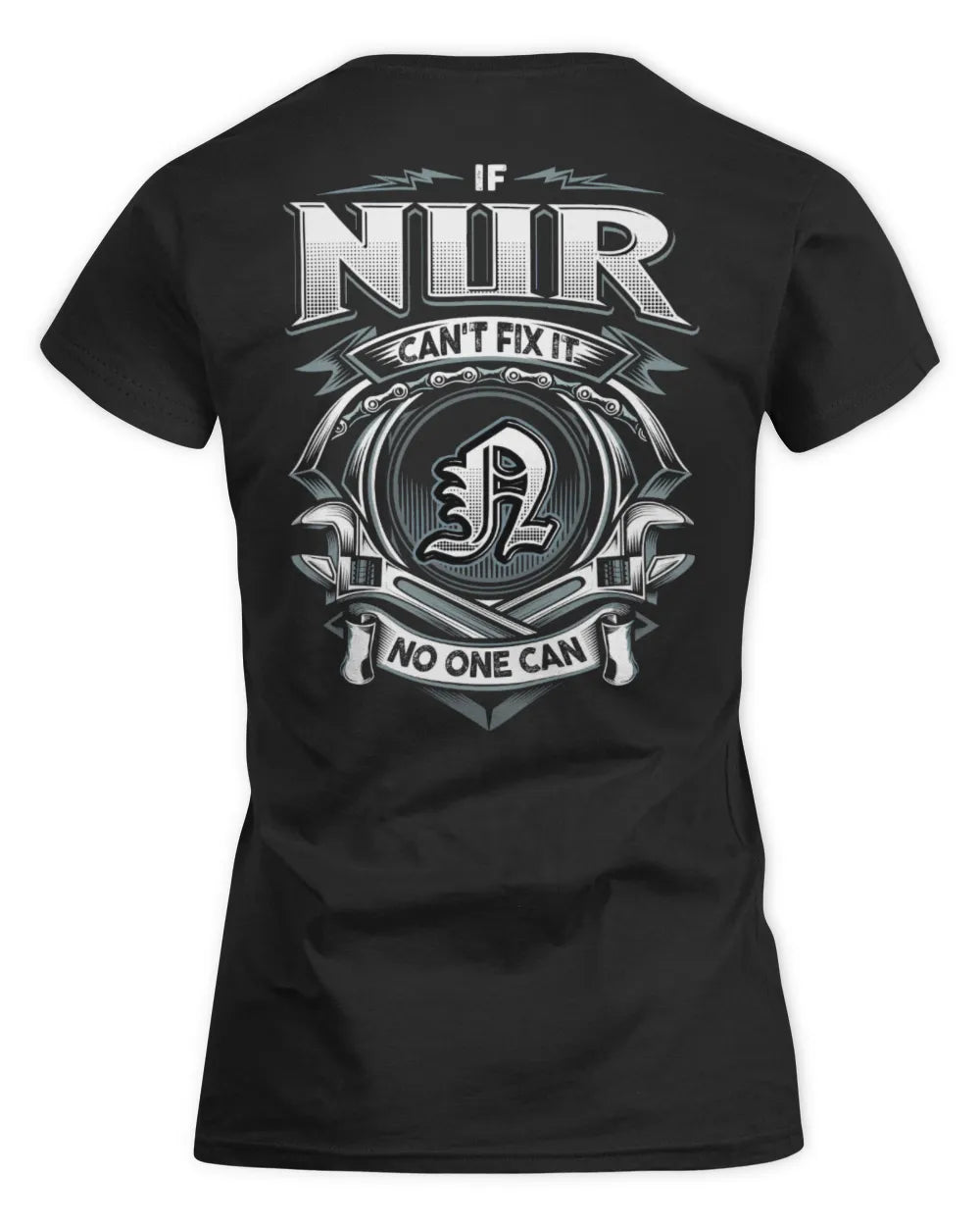 NUR AP81-K4-626 - Personalized Ahmed Quote Apparel “If Ahmed Can't Fix It, No One Can” - Women's Standard T-Shirt - Black
