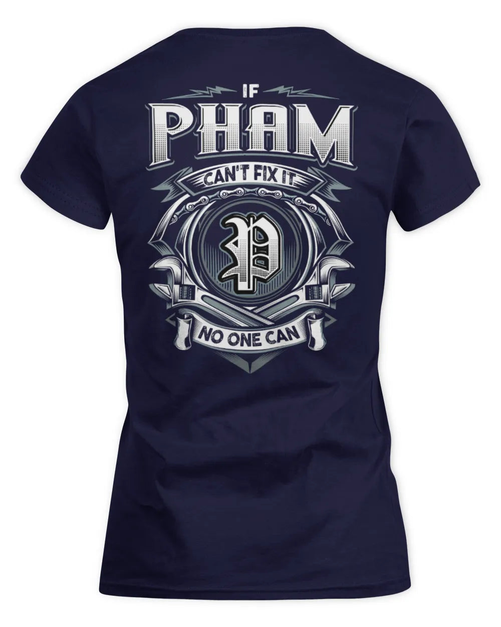 PHAM AP81-K4-626 - Personalized Ahmed Quote Apparel “If Ahmed Can't Fix It, No One Can” - Women's Standard T-Shirt - Navy