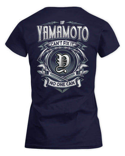 YAMAMOTO AP81-K4-626 - Personalized Ahmed Quote Apparel “If Ahmed Can't Fix It, No One Can” - Women's Standard T-Shirt - Navy