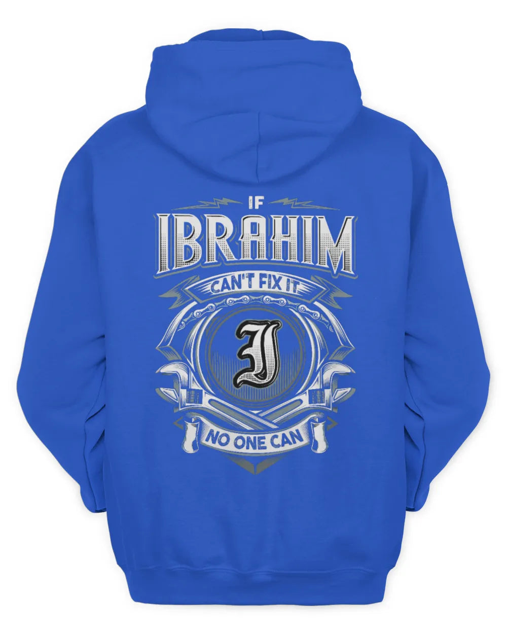 IBRAHIM AP81-K4-626 - Personalized Ahmed Quote Apparel “If Ahmed Can't Fix It, No One Can” - Unisex Hoodie - Royal