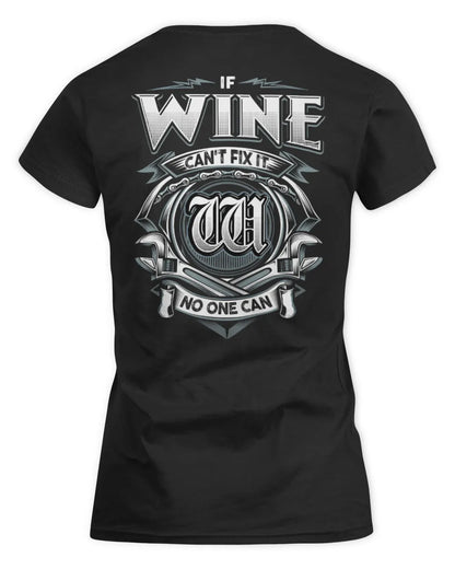 WINE AP81-K4-626 - Personalized Ahmed Quote Apparel “If Ahmed Can't Fix It, No One Can” - Women's Standard T-Shirt - Black