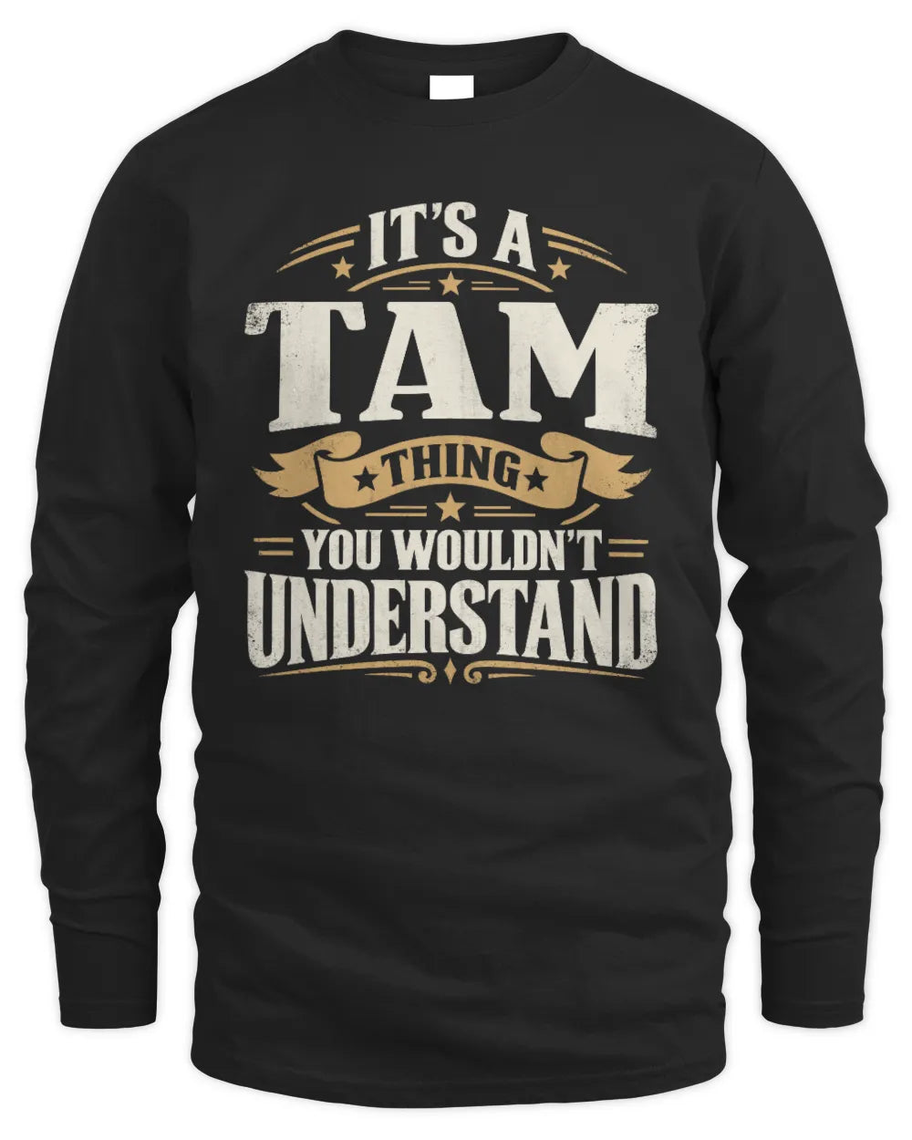 TAM P08 TH51 - Personalized “It’s a/an [NAME] Thing – You Wouldn’t Understand” Shirt - Men's Long Sleeved T-Shirt - Black