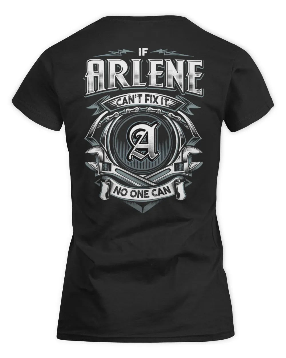 ARLENE AP81-K4-626 - Personalized Ahmed Quote Apparel “If Ahmed Can't Fix It, No One Can” - Women's Standard T-Shirt - Black