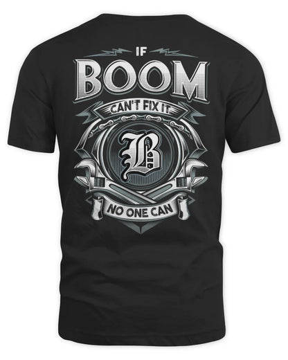 BOOM AP81-K4-626 - Personalized Ahmed Quote Apparel “If Ahmed Can't Fix It, No One Can” - Unisex Standard T-Shirt - Black