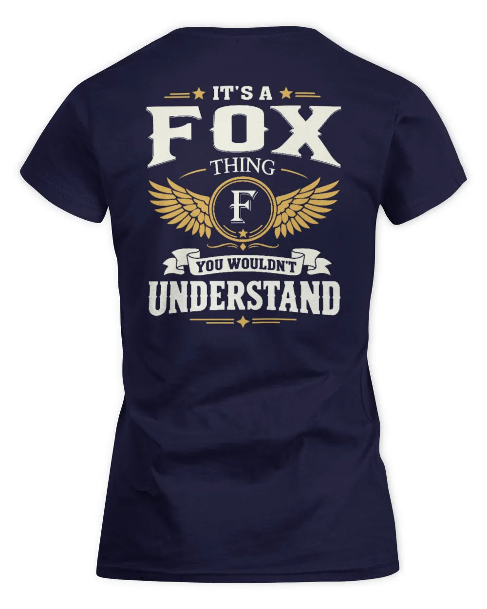 FOX KT06-M008 It’s a [NAME] Thing – You Wouldn’t Understand | Personalized Vintage T-Shirt - Women's Standard T-Shirt - Navy