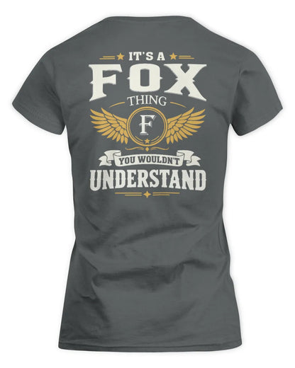 FOX KT06-M008 It’s a [NAME] Thing – You Wouldn’t Understand | Personalized Vintage T-Shirt - Women's Standard T-Shirt - Charcoal