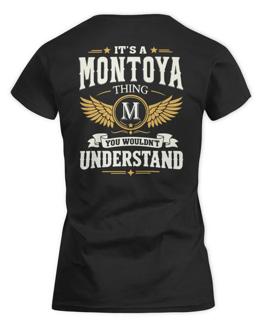 MONTOYA KT06-M008 It’s a [NAME] Thing – You Wouldn’t Understand | Personalized Vintage T-Shirt - Women's Standard T-Shirt - Black