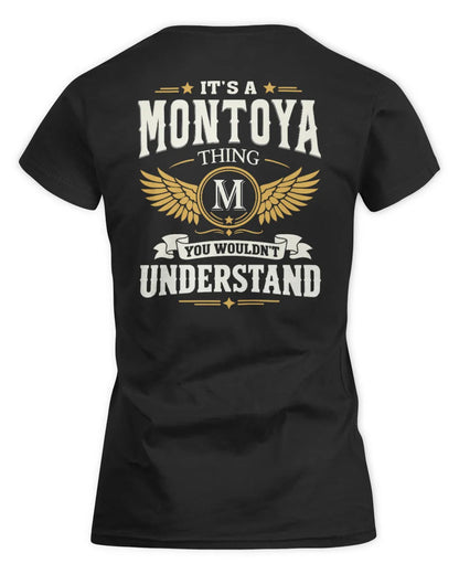 MONTOYA KT06-M008 It’s a [NAME] Thing – You Wouldn’t Understand | Personalized Vintage T-Shirt - Women's Standard T-Shirt - Black
