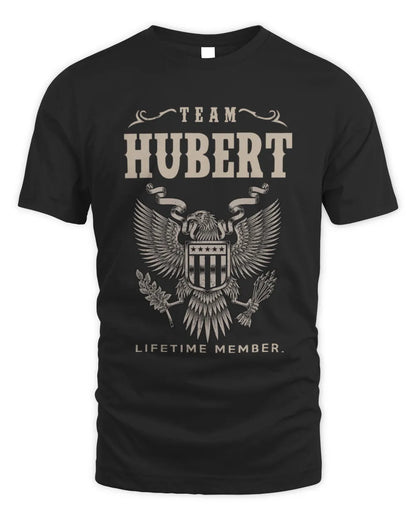 HUBERT TP06-K82 – Personalized Classic Style Apparel “Team NAME Lifetime Member” - Unisex Standard T-Shirt - Black