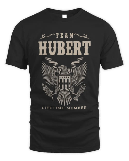 HUBERT TP06-K82 – Personalized Classic Style Apparel “Team NAME Lifetime Member” - Unisex Standard T-Shirt - Black