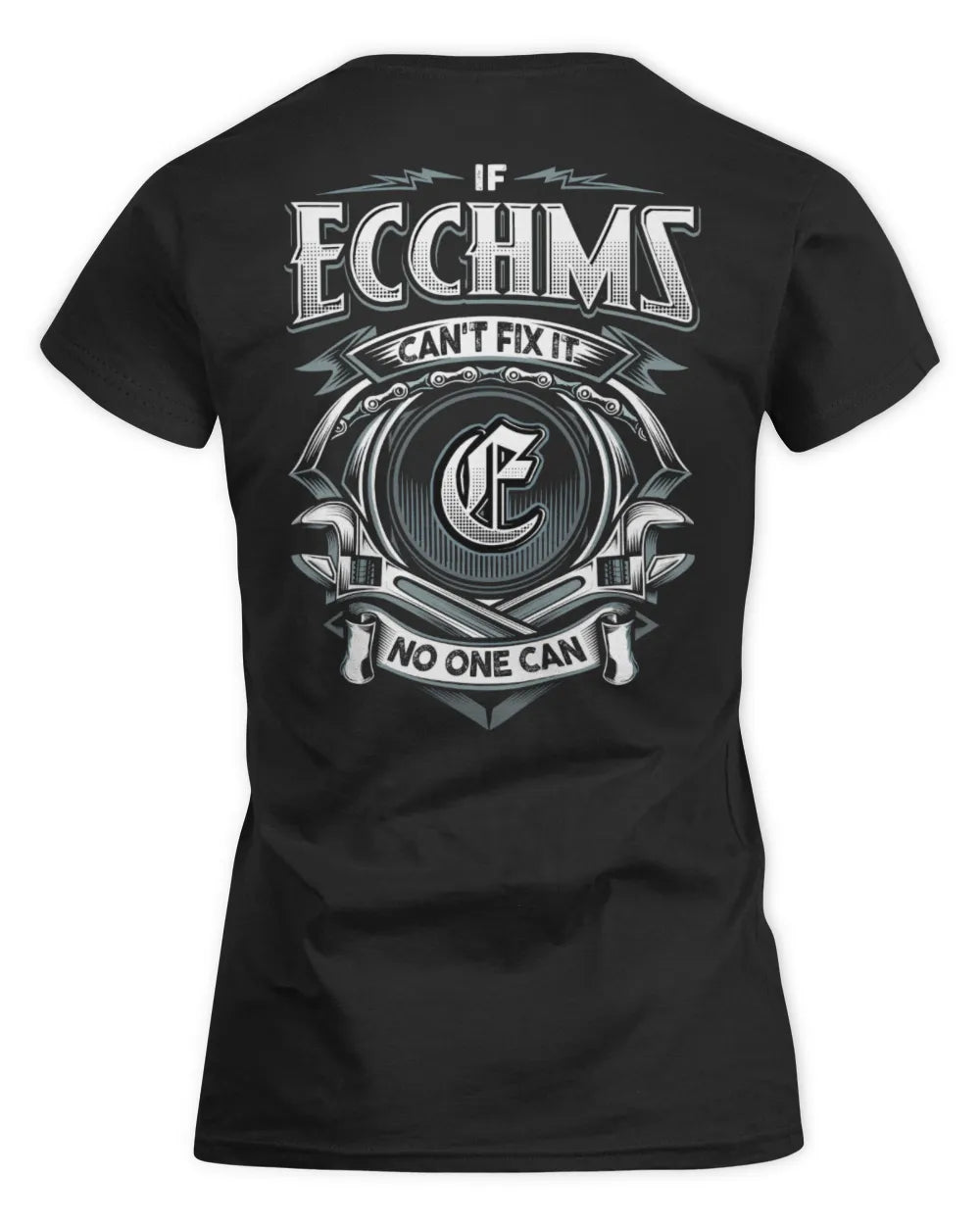 ECCHMS AP81-K4-626 - Personalized Ahmed Quote Apparel “If Ahmed Can't Fix It, No One Can” - Women's Standard T-Shirt - Black