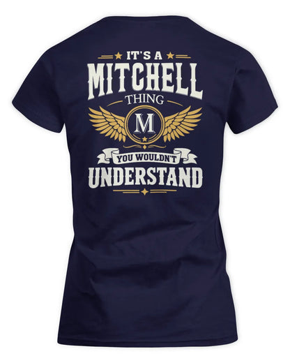 MITCHELL KT06-M008 It’s a [NAME] Thing – You Wouldn’t Understand | Personalized Vintage T-Shirt - Women's Standard T-Shirt - Navy