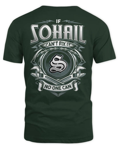 SOHAIL AP81-K4-626 - Personalized Ahmed Quote Apparel “If Ahmed Can't Fix It, No One Can” - Unisex Standard T-Shirt - Forest Green