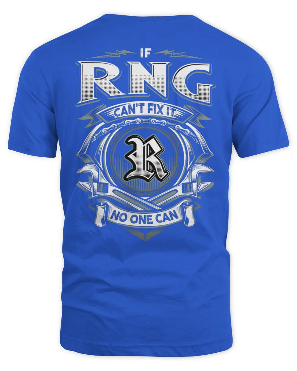 RNG AP81-K4-626 - Personalized Ahmed Quote Apparel “If Ahmed Can't Fix It, No One Can” - Unisex Standard T-Shirt - Royal