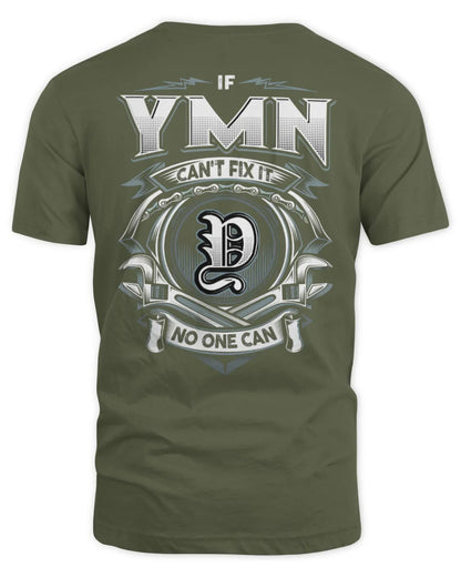 YMN AP81-K4-626 - Personalized Ahmed Quote Apparel “If Ahmed Can't Fix It, No One Can” - Unisex Standard T-Shirt - Military Green