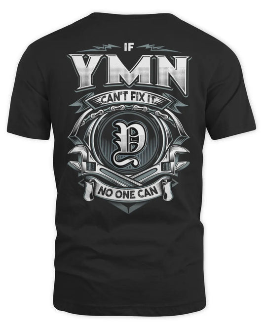 YMN AP81-K4-626 - Personalized Ahmed Quote Apparel “If Ahmed Can't Fix It, No One Can” - Unisex Standard T-Shirt - Black