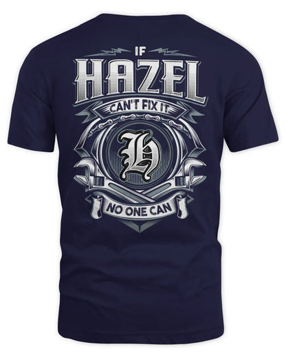 HAZEL AP81-K4-626 - Personalized Ahmed Quote Apparel “If Ahmed Can't Fix It, No One Can” - Unisex Standard T-Shirt - Navy
