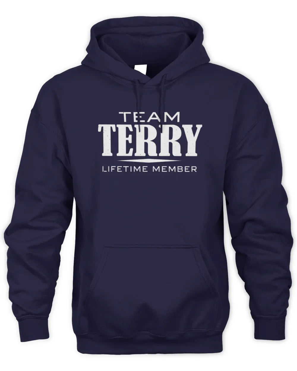 TERRY BL62-K4-128 - Personalized “Team NAME Lifetime Member” - Unisex Hoodie - Navy