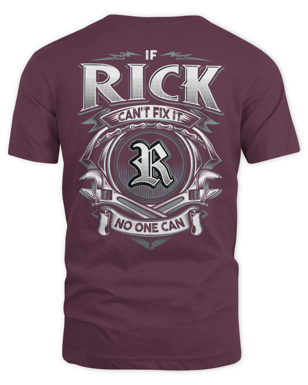 RICK AP81-K4-626 - Personalized Ahmed Quote Apparel “If Ahmed Can't Fix It, No One Can” - Unisex Standard T-Shirt - Maroon
