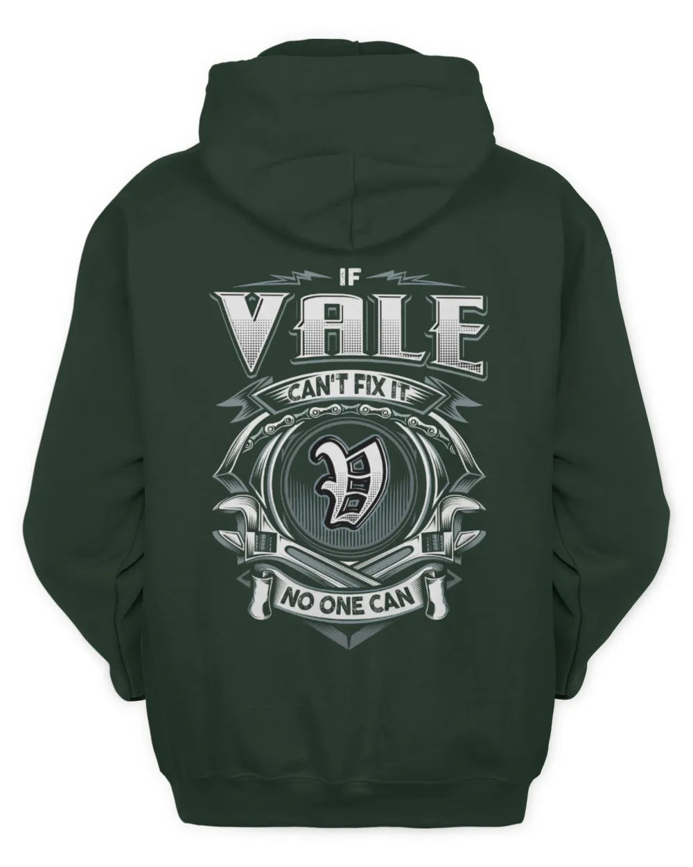 VALE AP81-K4-626 - Personalized Ahmed Quote Apparel “If Ahmed Can't Fix It, No One Can” - Unisex Hoodie - Forest Green