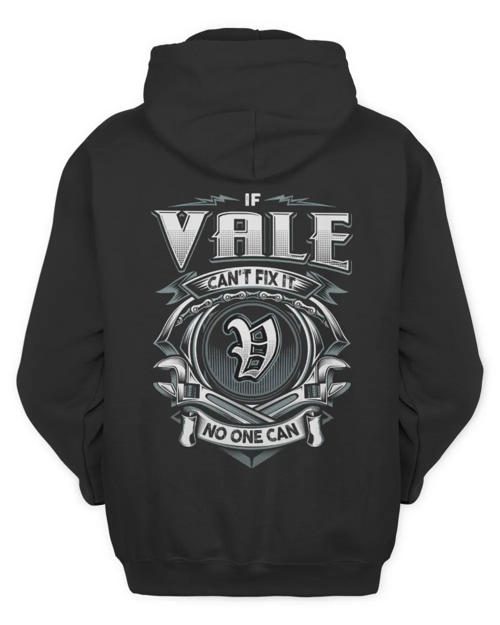 VALE AP81-K4-626 - Personalized Ahmed Quote Apparel “If Ahmed Can't Fix It, No One Can” - Unisex Hoodie - Black