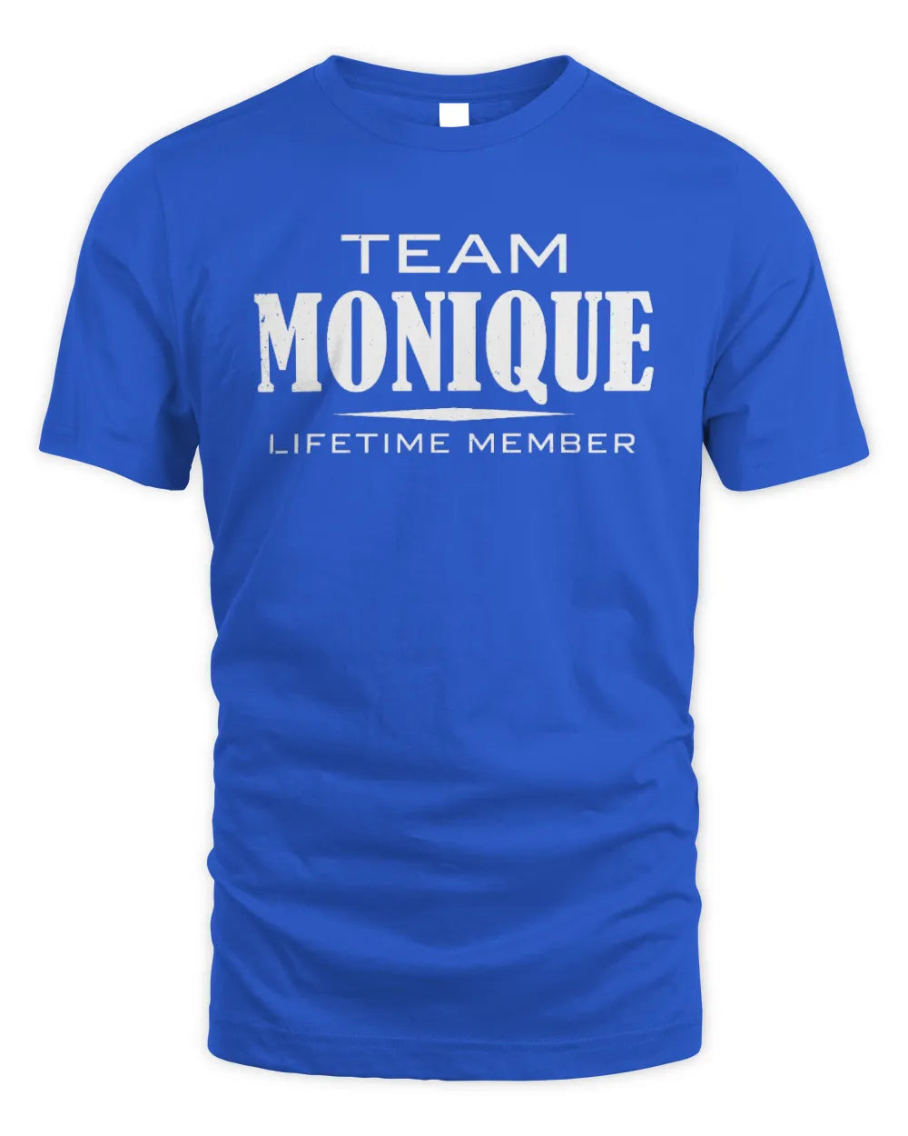 MONIQUE BL62-K4-128 - Personalized “Team NAME Lifetime Member” - Unisex Standard T-Shirt - Royal