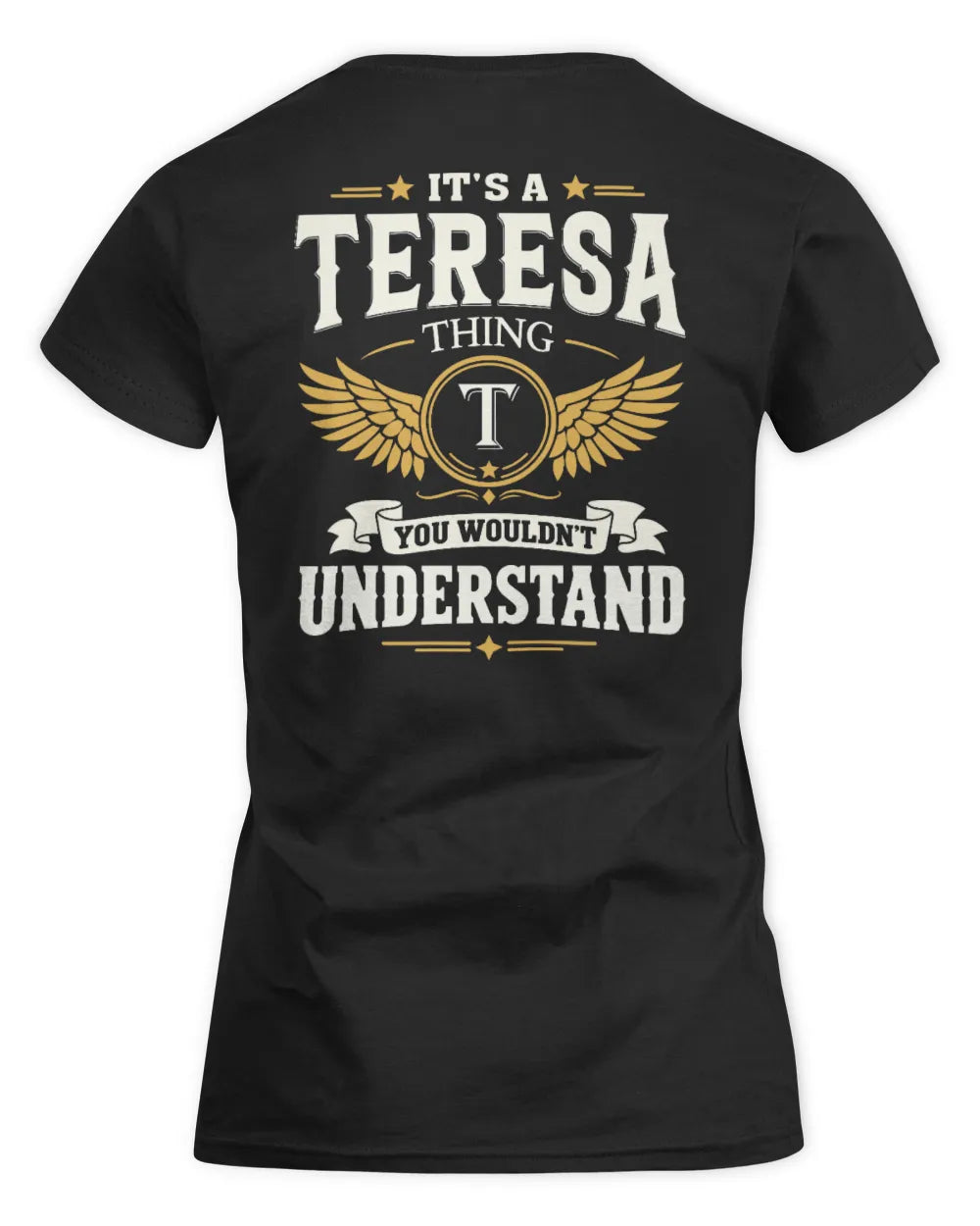 TERESA KT06-M008 It’s a [NAME] Thing – You Wouldn’t Understand | Personalized Vintage T-Shirt - Women's Standard T-Shirt - Black