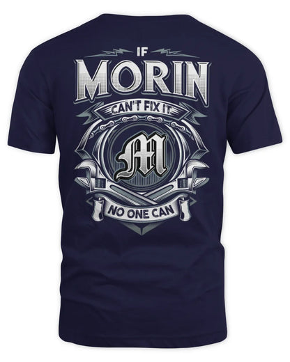MORIN AP81-K4-626 - Personalized Ahmed Quote Apparel “If Ahmed Can't Fix It, No One Can” - Unisex Standard T-Shirt - Navy