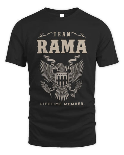 RAMA TP06-K82 – Personalized Classic Style Apparel “Team NAME Lifetime Member” - Unisex Standard T-Shirt - Black