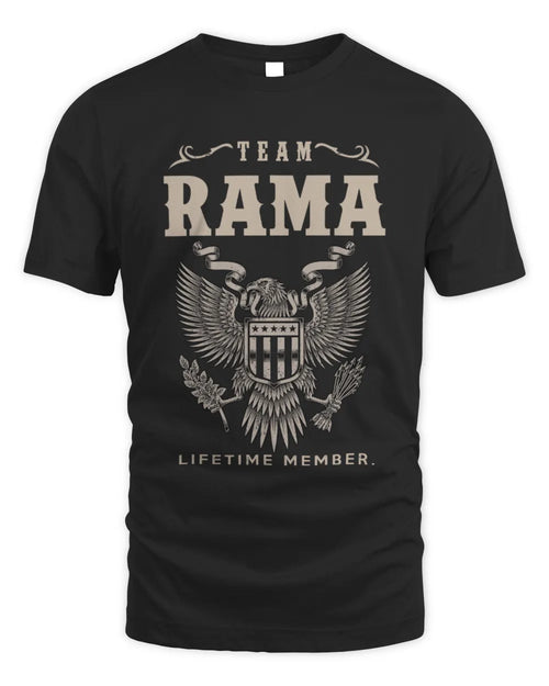 RAMA TP06-K82 – Personalized Classic Style Apparel “Team NAME Lifetime Member” - Unisex Standard T-Shirt - Black