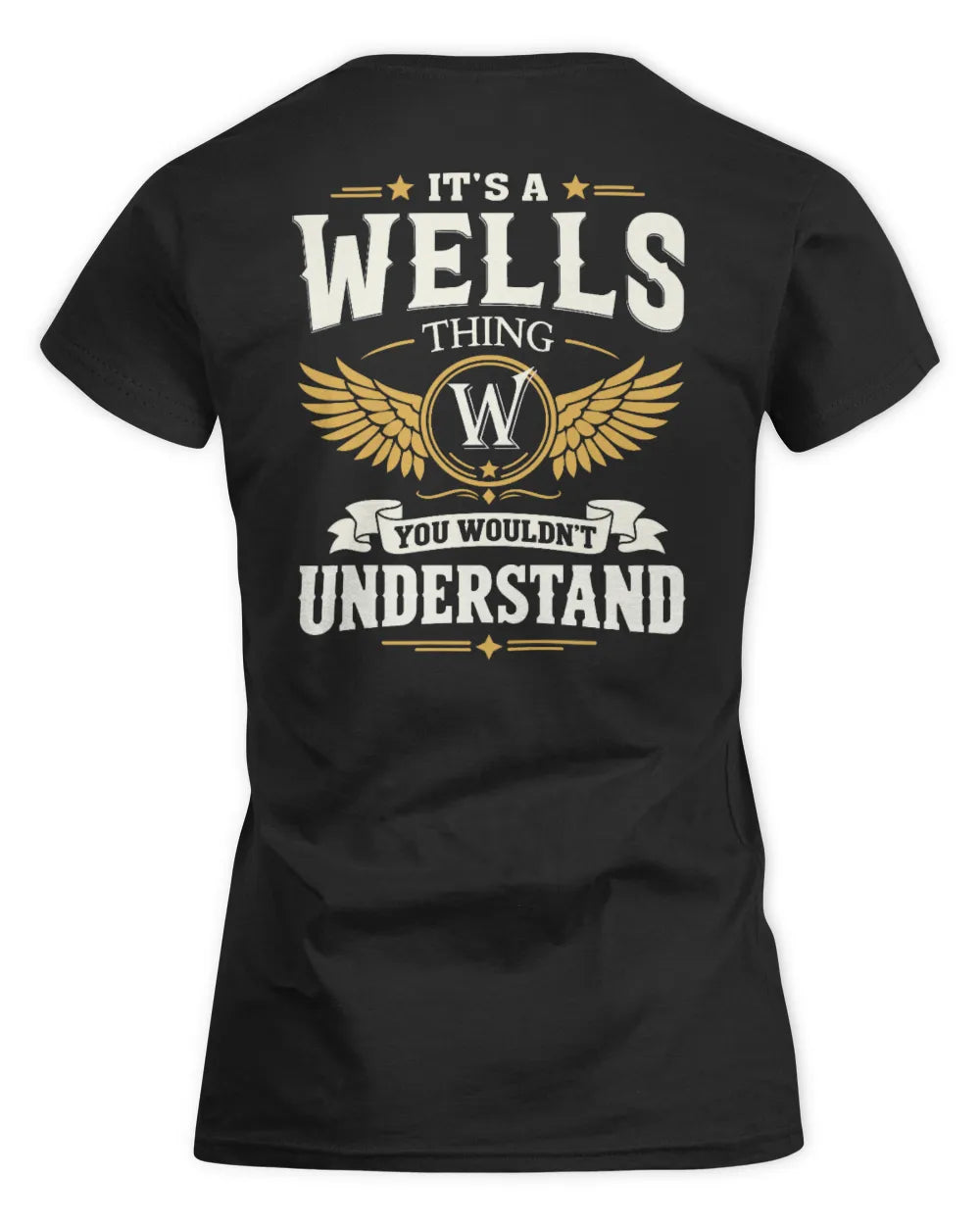 WELLS KT06-M008 It’s a [NAME] Thing – You Wouldn’t Understand | Personalized Vintage T-Shirt - Women's Standard T-Shirt - Black