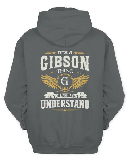 GIBSON KT06-M008 It’s a [NAME] Thing – You Wouldn’t Understand | Personalized Vintage T-Shirt - Unisex Hoodie - Charcoal