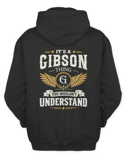 GIBSON KT06-M008 It’s a [NAME] Thing – You Wouldn’t Understand | Personalized Vintage T-Shirt - Unisex Hoodie - Black