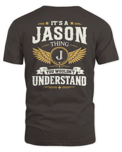 JASON KT06-M008 It’s a [NAME] Thing – You Wouldn’t Understand | Personalized Vintage T-Shirt - Unisex Standard T-Shirt - Dark Chocolate