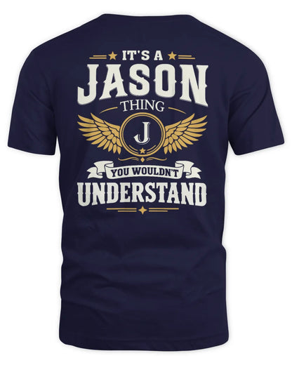 JASON KT06-M008 It’s a [NAME] Thing – You Wouldn’t Understand | Personalized Vintage T-Shirt - Unisex Standard T-Shirt - Navy