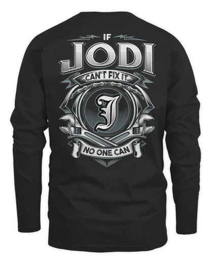 JODI AP81-K4-626 - Personalized Ahmed Quote Apparel “If Ahmed Can't Fix It, No One Can” - Men's Long Sleeved T-Shirt - Black