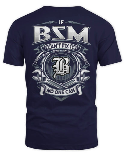BSM AP81-K4-626 - Personalized Ahmed Quote Apparel “If Ahmed Can't Fix It, No One Can” - Unisex Standard T-Shirt - Navy