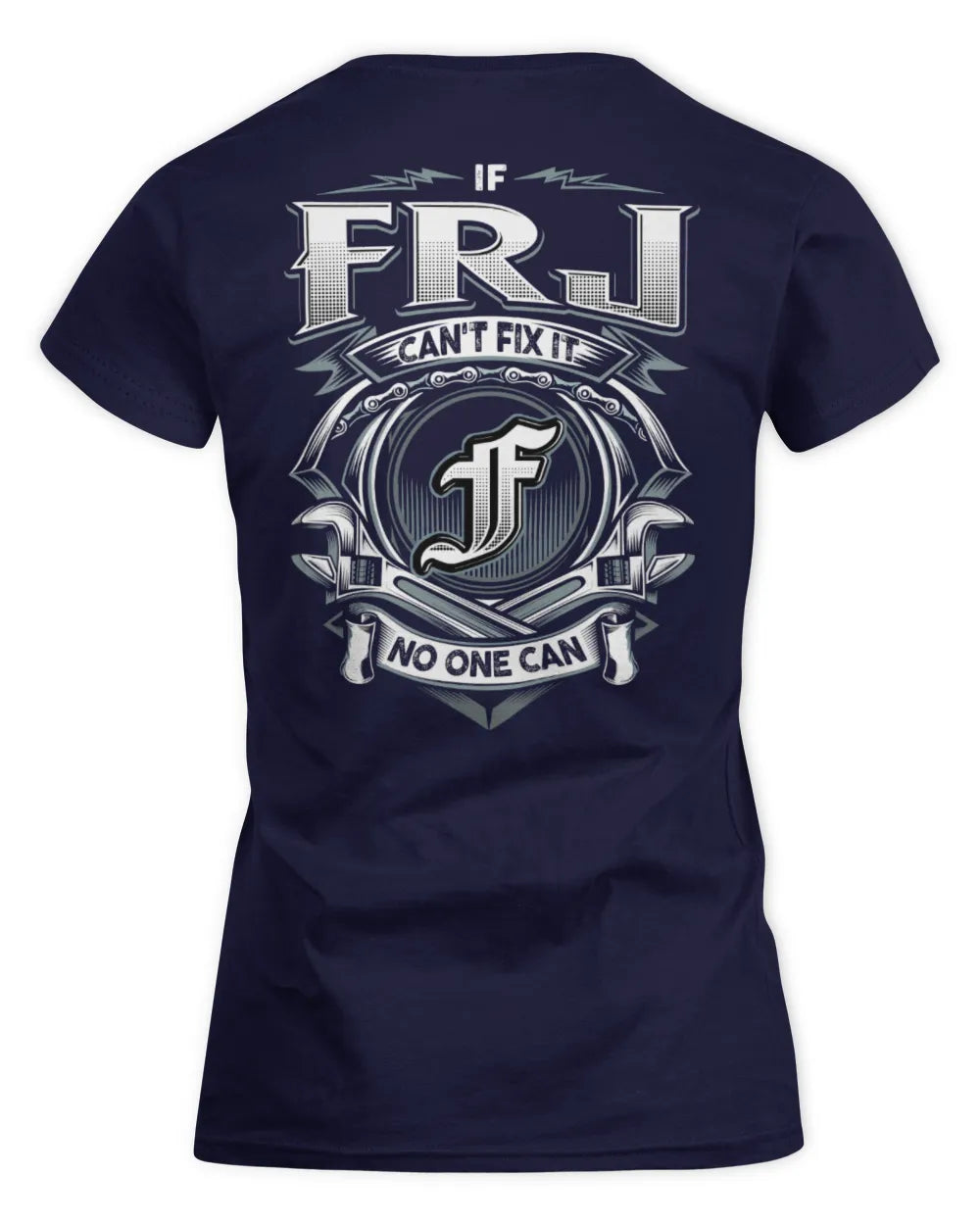 FRJ AP81-K4-626 - Personalized Ahmed Quote Apparel “If Ahmed Can't Fix It, No One Can” - Women's Standard T-Shirt - Navy