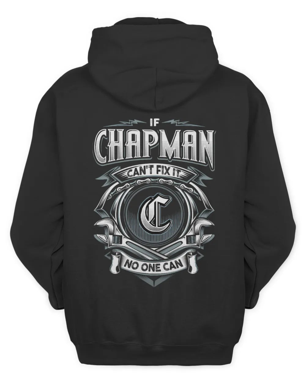 CHAPMAN AP81-K4-626 - Personalized Ahmed Quote Apparel “If Ahmed Can't Fix It, No One Can” - Unisex Hoodie - Black
