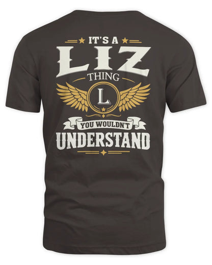 LIZ KT06-M008 It’s a [NAME] Thing – You Wouldn’t Understand | Personalized Vintage T-Shirt - Unisex Standard T-Shirt - Dark Chocolate