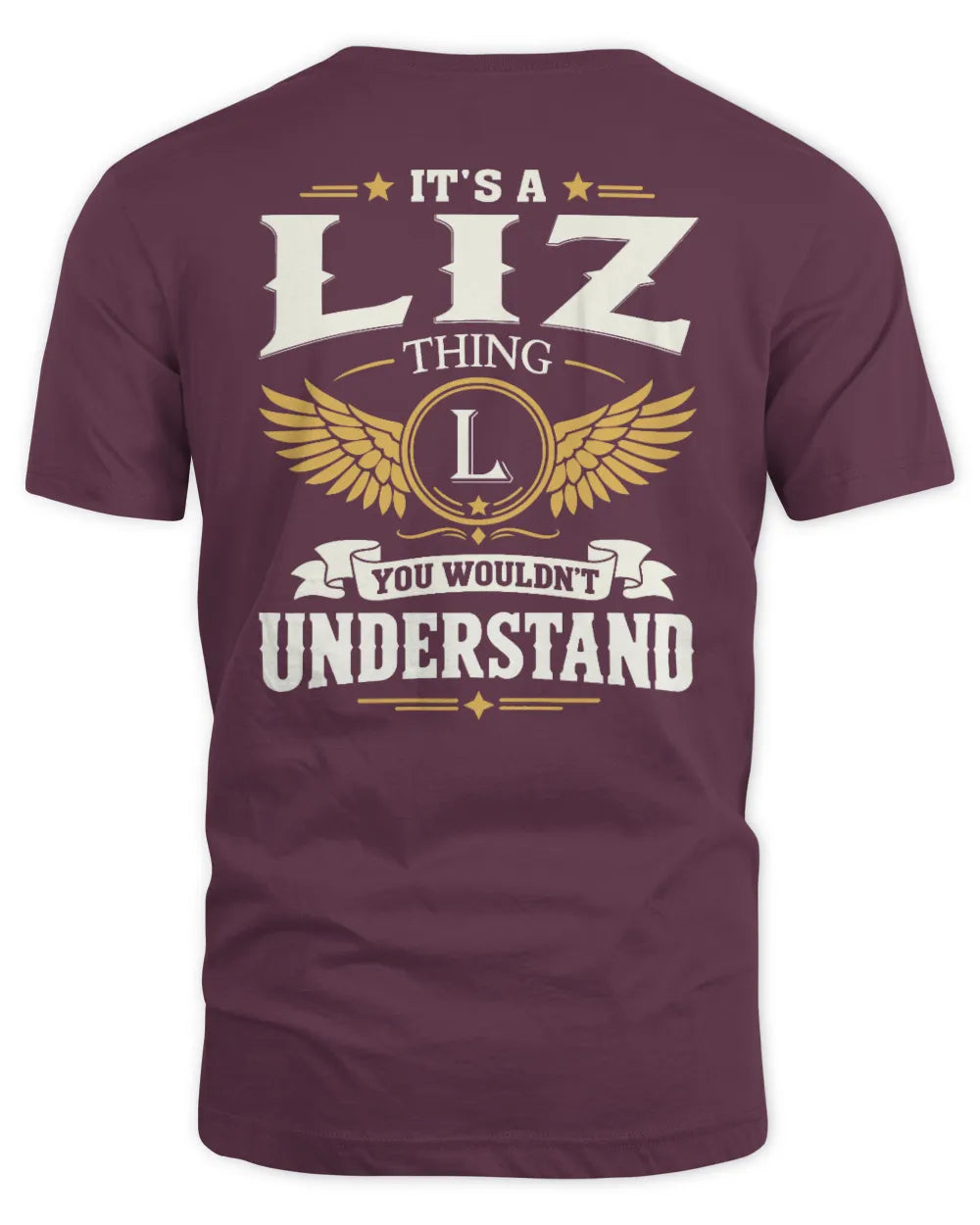 LIZ KT06-M008 It’s a [NAME] Thing – You Wouldn’t Understand | Personalized Vintage T-Shirt - Unisex Standard T-Shirt - Maroon