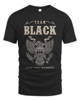 BLACK TP06-K82 – Personalized Classic Style Apparel “Team NAME Lifetime Member” - Unisex Standard T-Shirt - Black